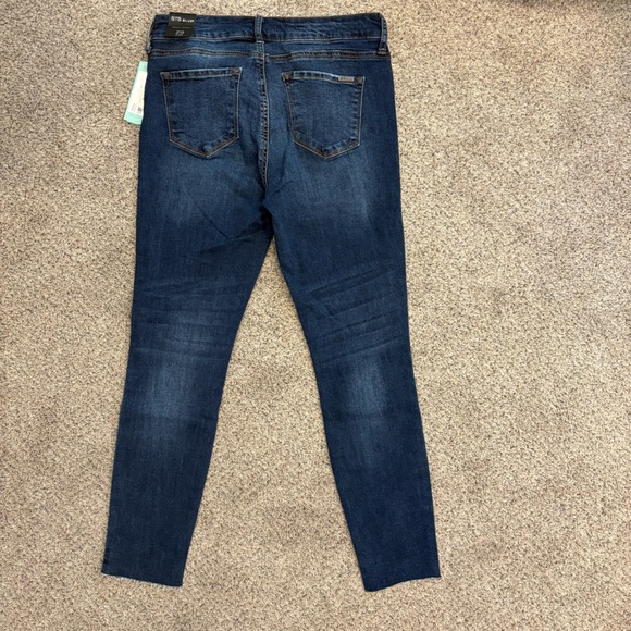 STS Blue Jeans Womens 29 Emma Crop Scissor Hem Stretch Denim NEW Indigo - Picture 3 of 7